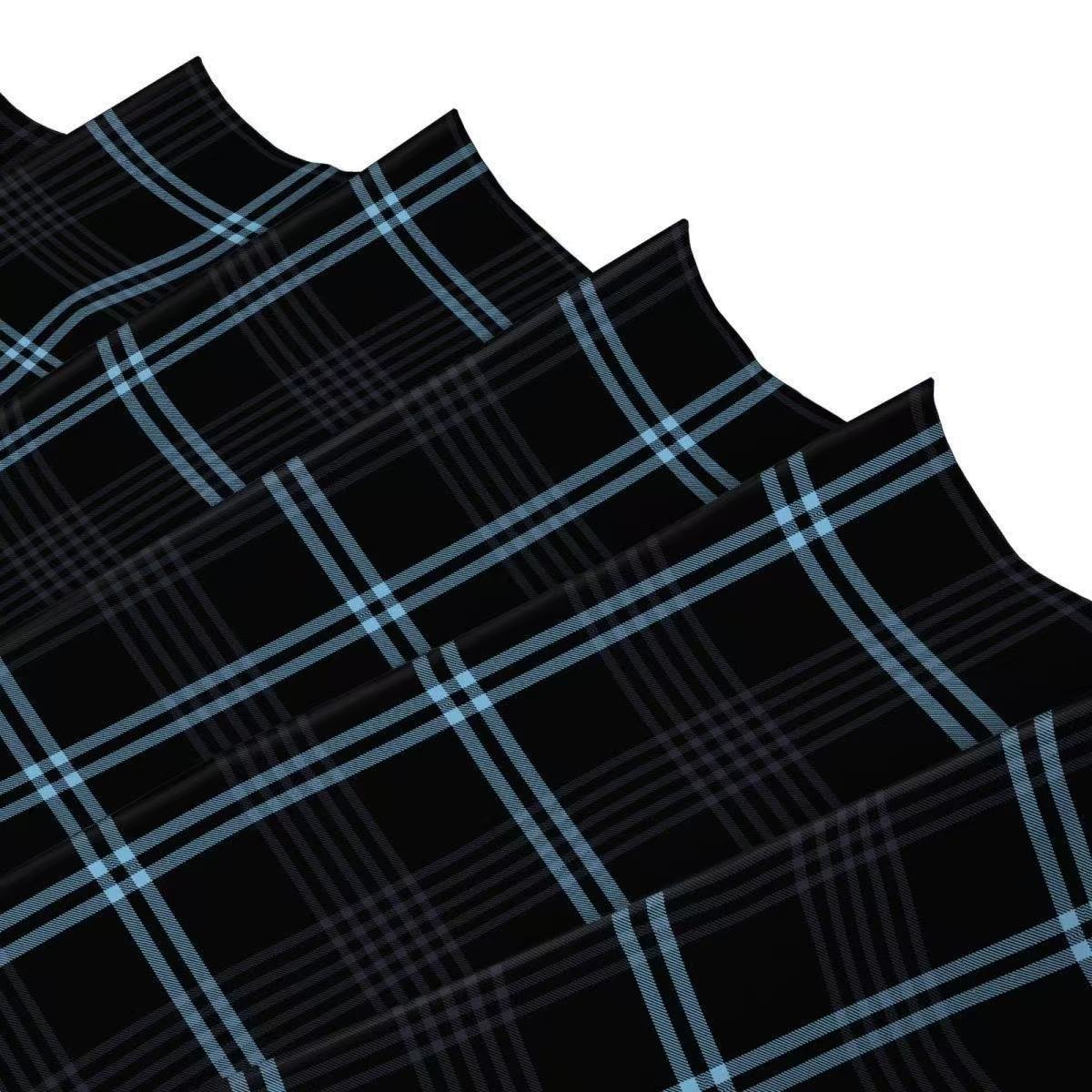 [Wu Laxi] Delanci Twins Original Black and Blue Preppy Style Jk Plaid Skirt Preppy Pleated Skirt Short Skirt