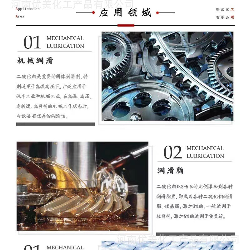 Ultra-Fine 8000 Mesh 1317-33-5 Molybdenum Disulfide Powder Lubricant Wear-Resistant and High-Temperature Release Agent Molybdenum Disulfide