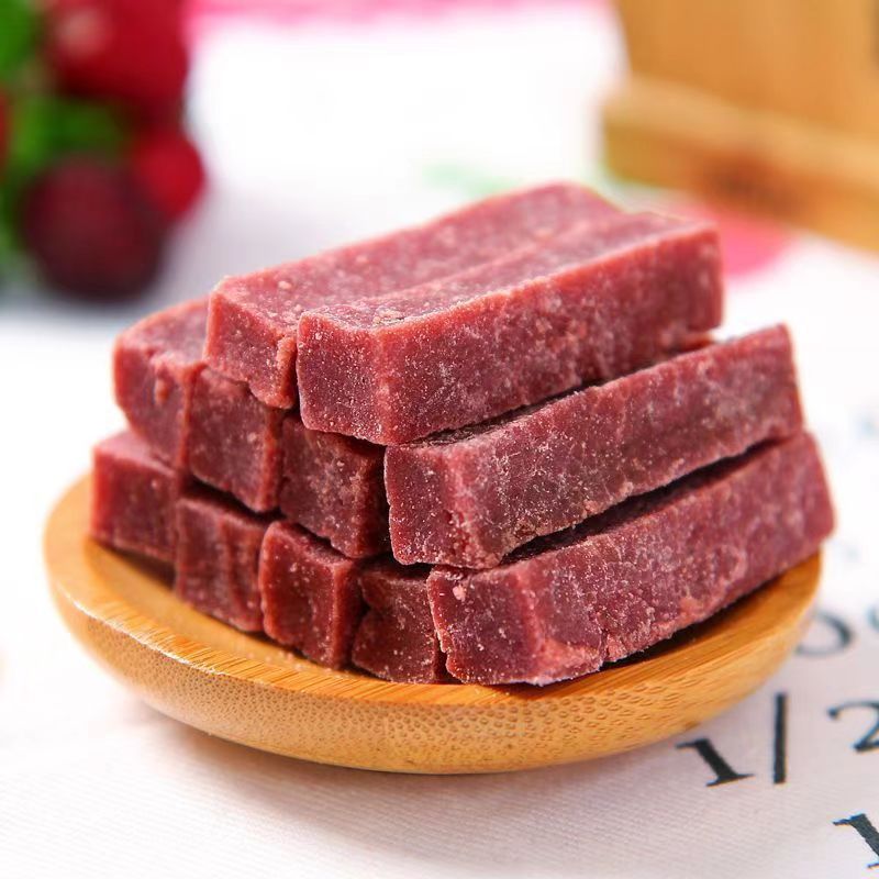 Dropshipping Mulberry Hawthorn Strips 0 Added Kidsren's Hawthorn Snacks Sweet and Sour Hawthorn Dried Candied Black Mulberry Hawthorn Strips