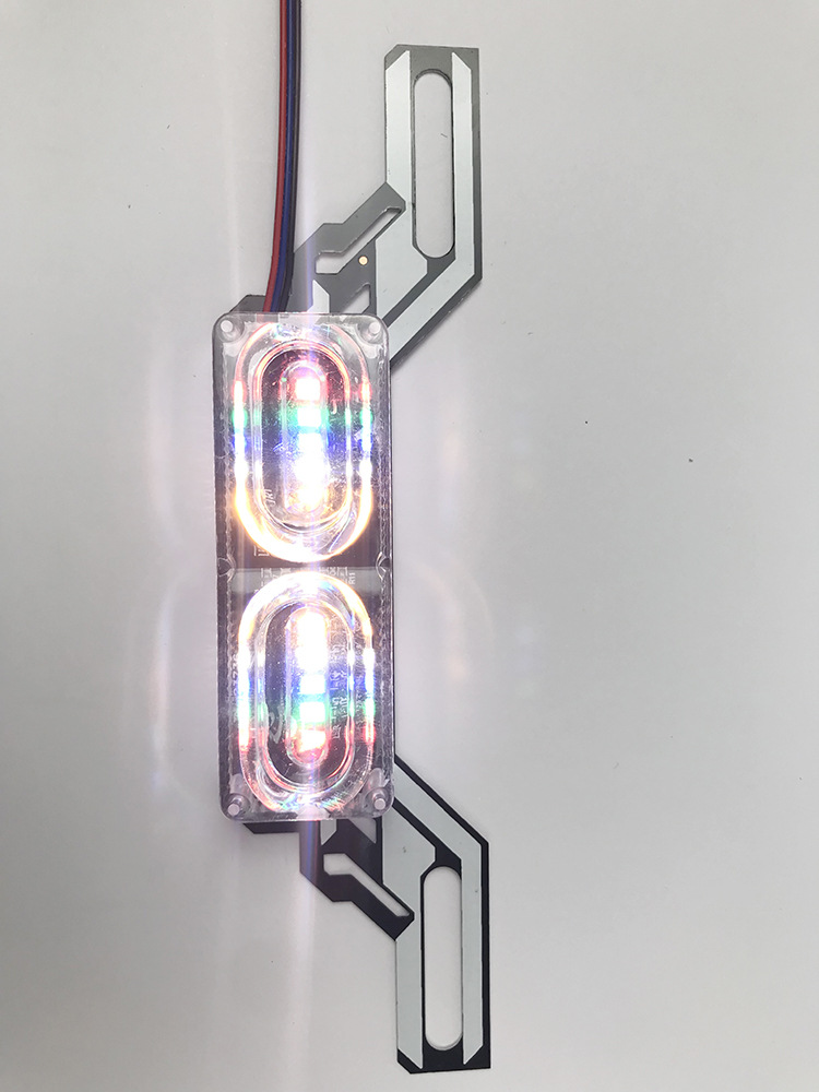 Motorcycle Decorative Lanterns 12VLED Fantasy Flowing Water Flashing Lights Scooter Modified Angel Wings Colorful Tail Lights