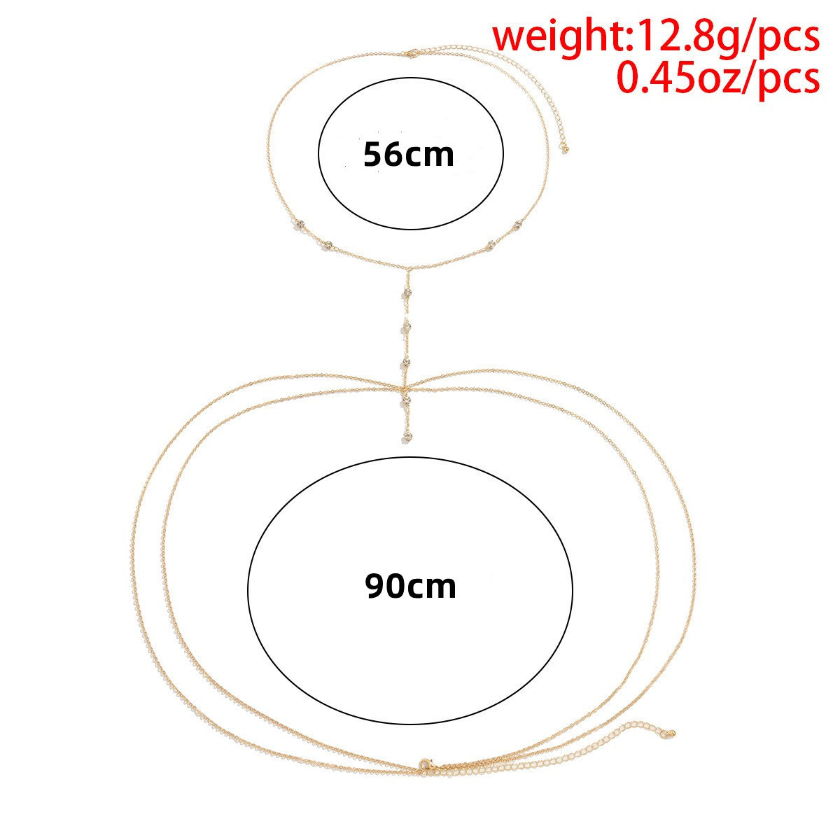 Europe and the United States cross-border jewelry beach bikini sexy rhinestone multi-layer tassel body chain cross clothing chain manufacturers