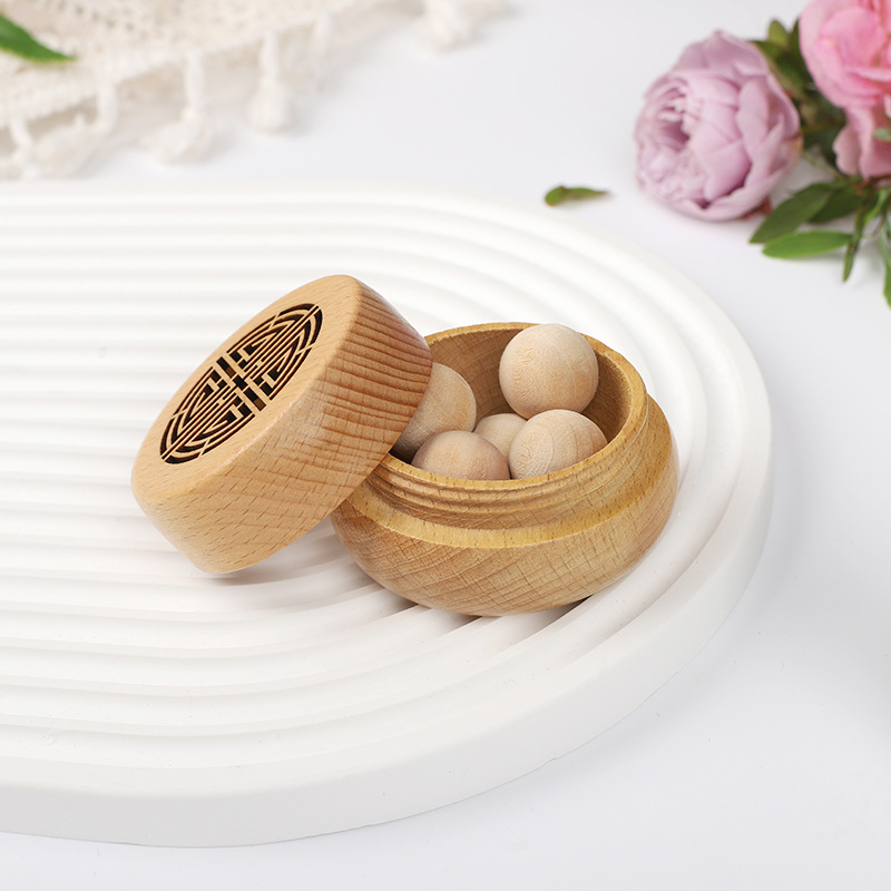 Wooden Aromatherapy Box Home Indoor Ornaments Essential Oil Volatile Long-Lasting Fragrance Car Aromatherapy Diffuser Wooden Incense Divider Box