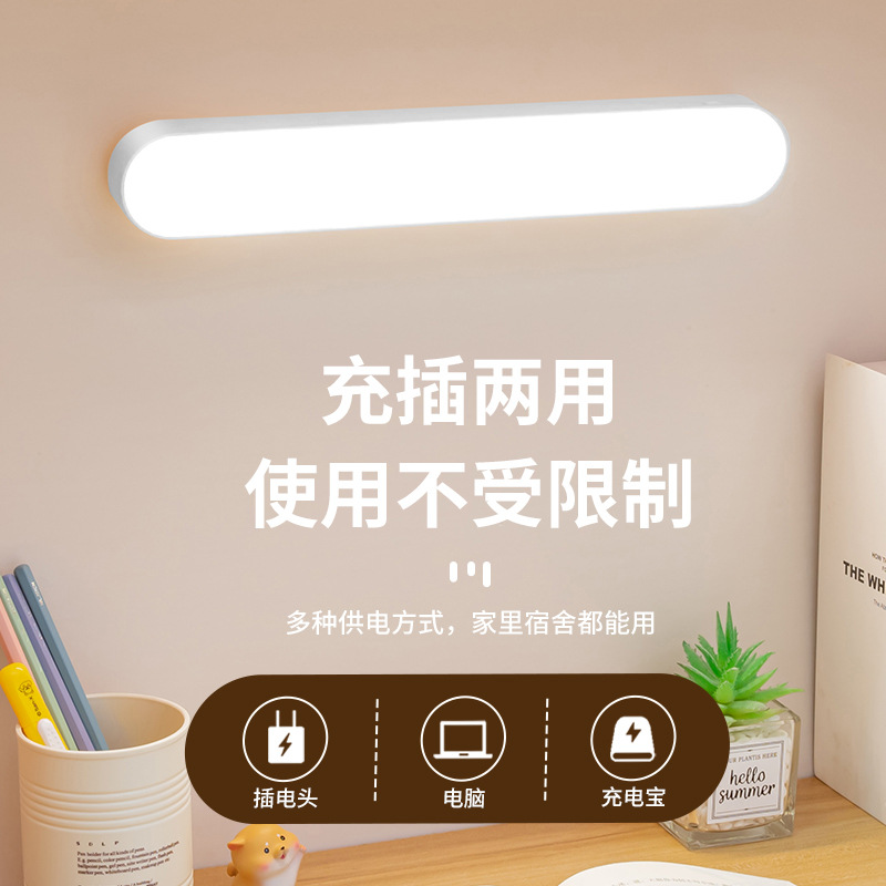 High Endurance Cool Desk Lamp Led Magnetic Lamp Dual Battery Dormitory Study Reading Eye Protection Wardrobe Lamp Dimmable