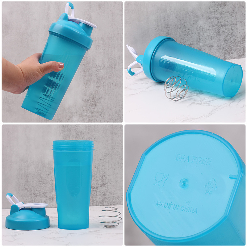 600ml Sports Water Cup Custom Logo Shaker Cup Fitness Cup Milkshake Protein Powder Shaker Cup Mixing Cup Wholesale