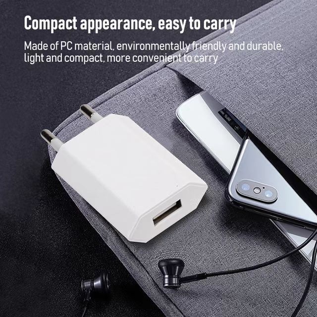 5V1A European standard four generation universal power adapter USB interface mobile phone Android charging head factory wholesale purchase