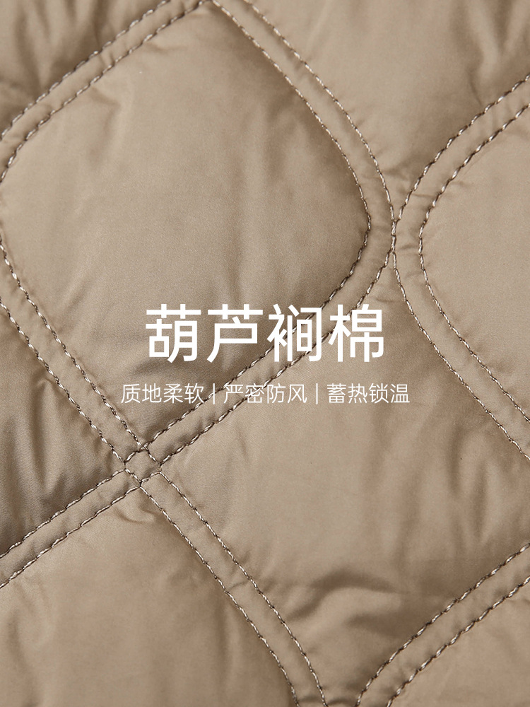 [gourd tuck warm lock warm hooded cotton-padded jacket] delicate show plus size women's clothing all-match coat chubby girl winter new