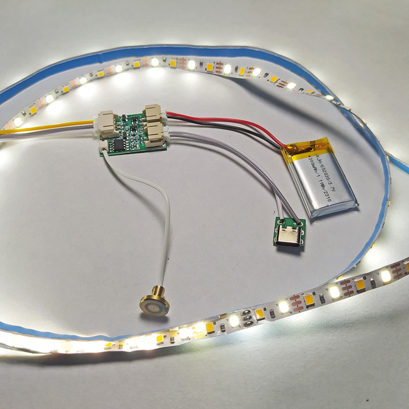 Light Painting Circuit Board 5V Lamp with Circuit Board Charging Touch Single and Double Color Three-Color Photo Frame Light Dimming Control Board
