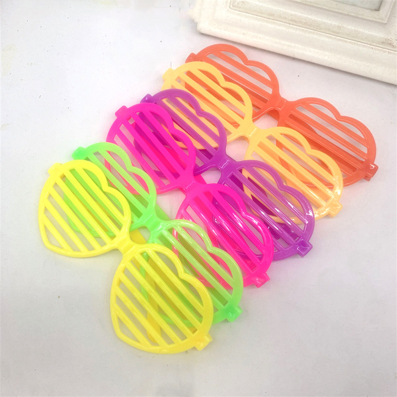 Blinds Heart Glasses Frame Masquerade Party Party Glasses Party Decorative Glasses No Lenses