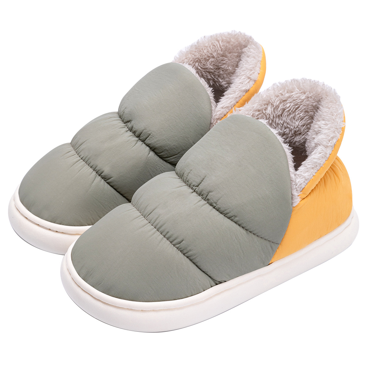 Lidani Down Cotton Shoes Women's Outer Wear Non-slip Winter Warm Home Indoor Moon Shoes Couple Cotton Slippers Men's Wholesale