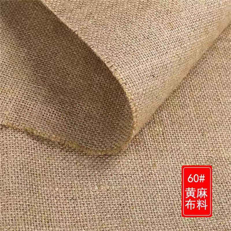 Linen Fabric Thickeneded Jute Retro Decorative Background Cloth Handmade DIY Tablecloth Old Coarse Cloth Sack Cloth Chinese Style