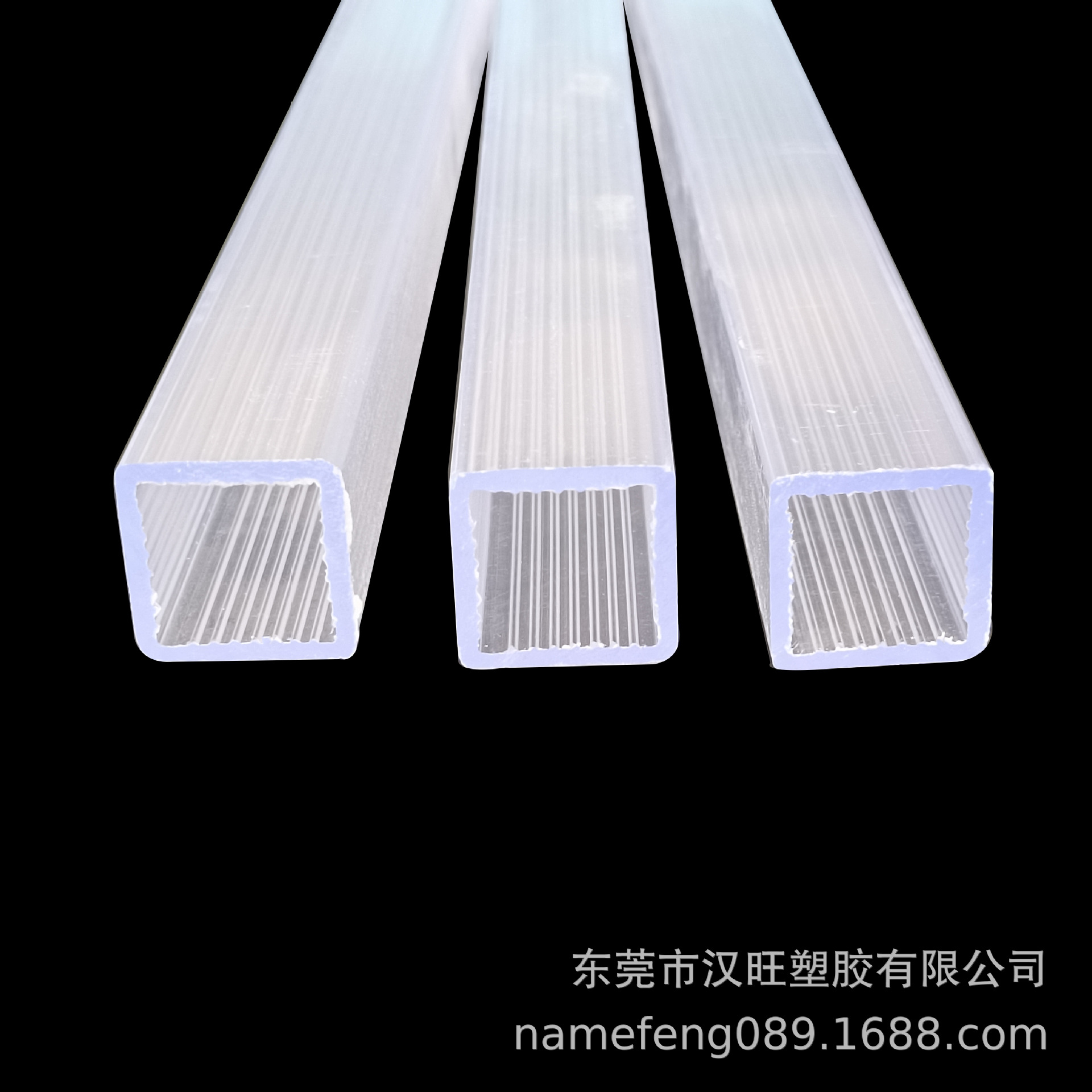 Factory Direct Sales High Transparent Ps Hollow Square Tube Acrylic Plexiglass Tube Transparent Square Tube Profile