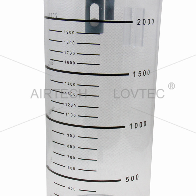 Sputum suction machine accessories 2LPC plastic bottle negative pressure bottle