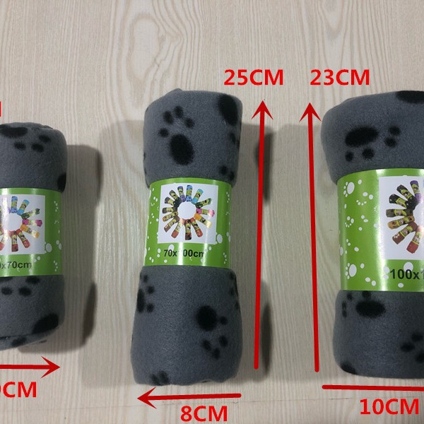 [100 Postage] in stock Cross-border Asun Hot Pet Paw Print Blanket Cat and Dog Mat Pet Blanket Batch