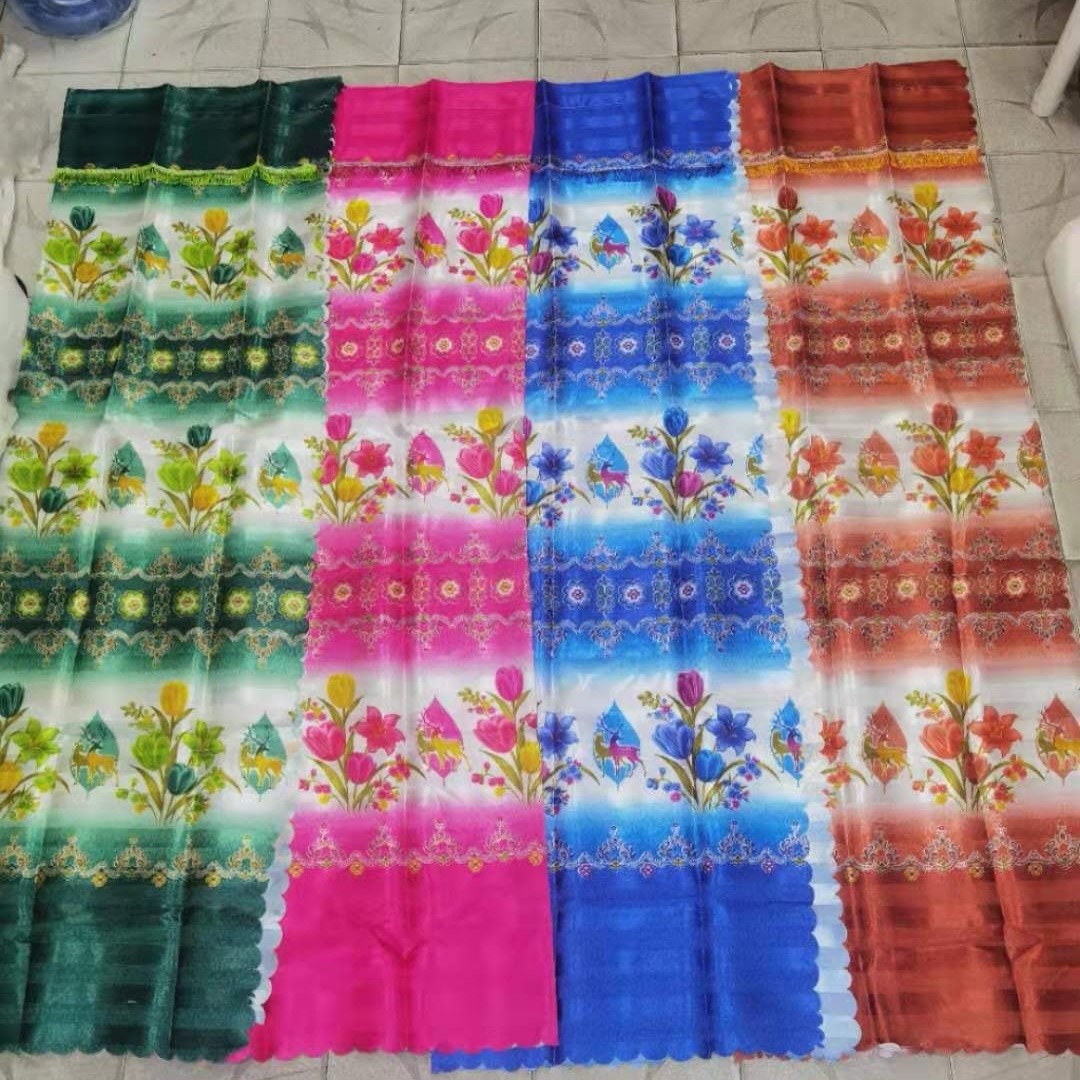 Foreign trade curtain fabric door width 200cm210cm Southeast Asia finished curtain digital printing curtain fabric manufacturers wholesale