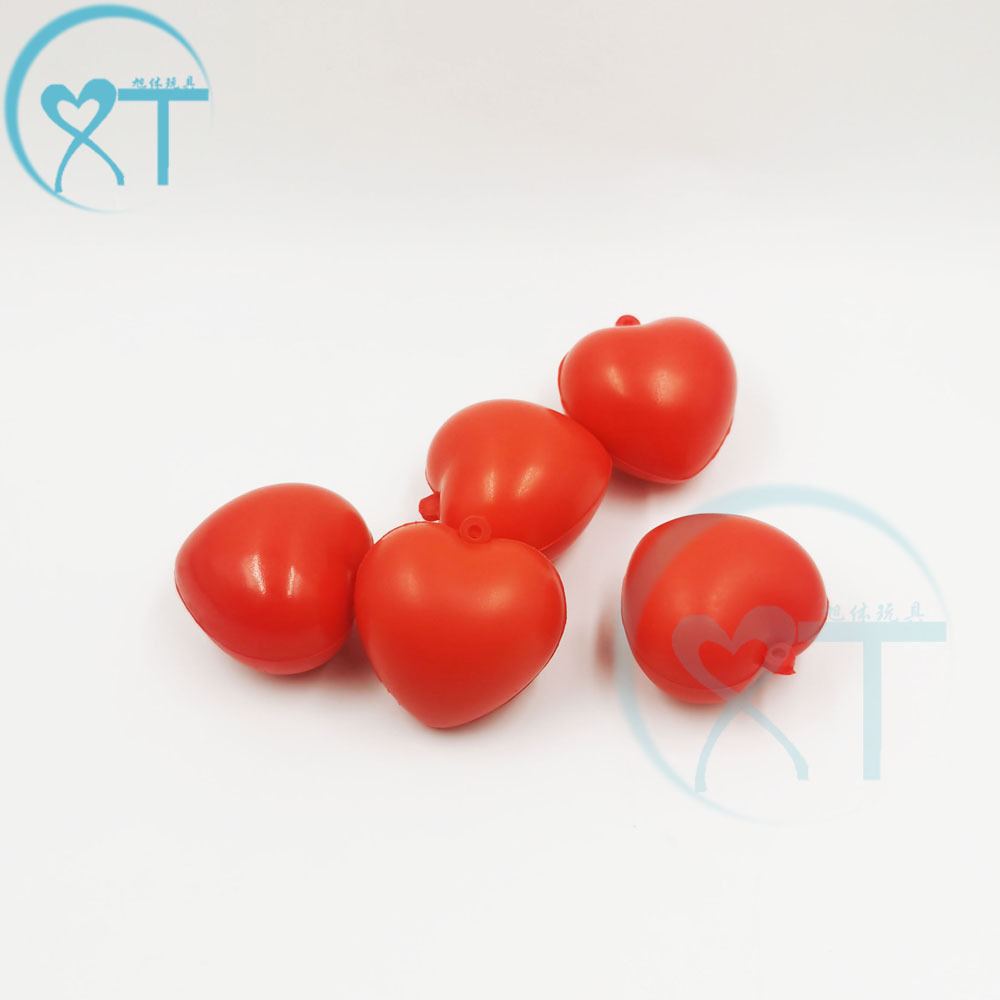 4cm trumpet pu Foam p paint sponge love pressure vent ball printed logo red heart grip ball