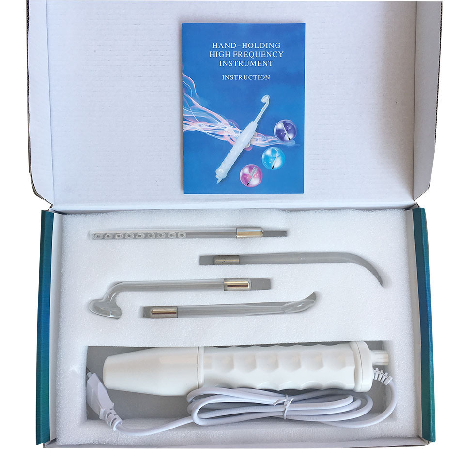 Cross-Border High Frequency High Frequency Beauty Electrotherapy Instrument Comb Portable Acne Removal Ozone Stick Facial Beauty Instrument Introduction Instrument