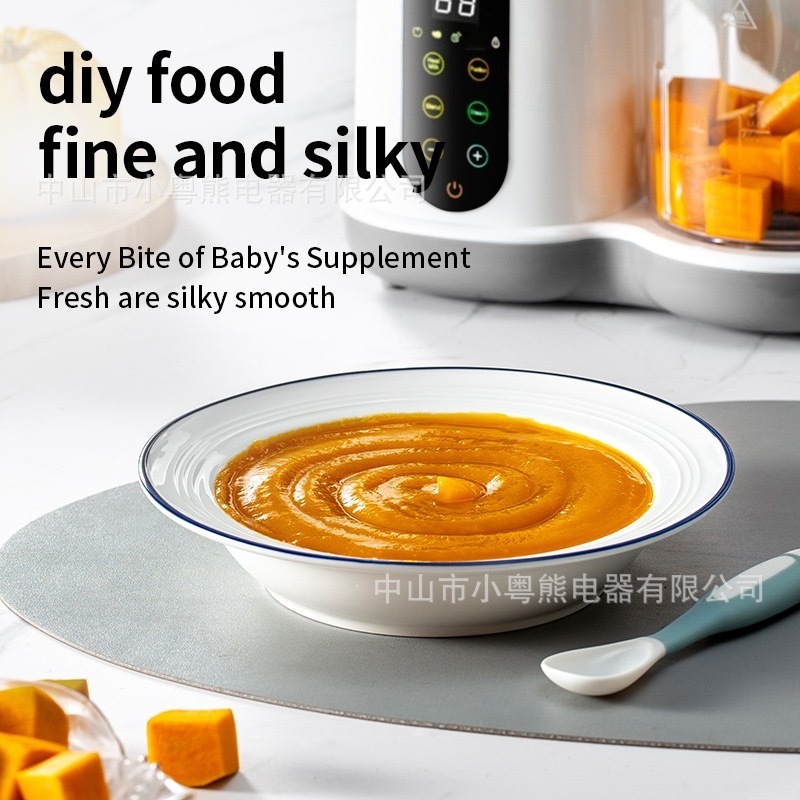 Foreign Trade Fully Automatic Food Processor, Baby Food Maker, Steaming and Blending All-In-One, Scheduled Timer, Baby Blender