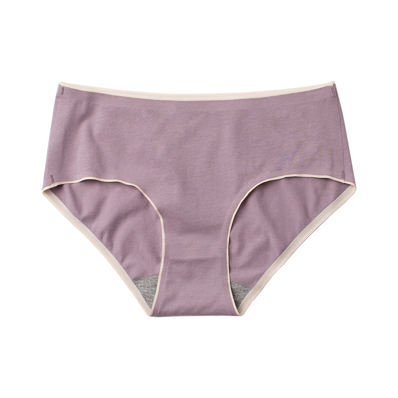 Long-staple cotton women's underwear cotton seamless women's briefs graphene breathable and comfortable solid color pants