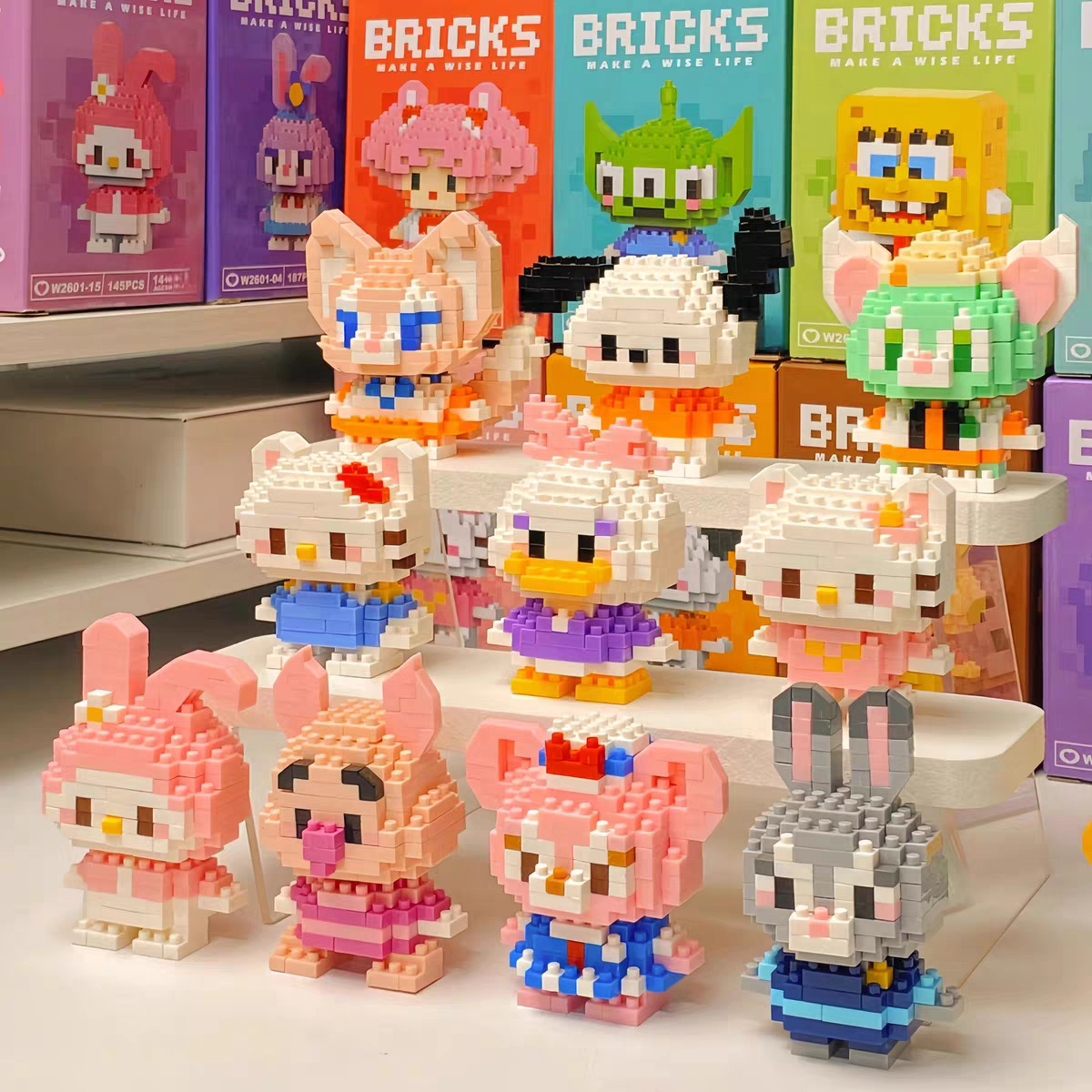 Строительные блоки с алмазными частицами, образовательные игрушки