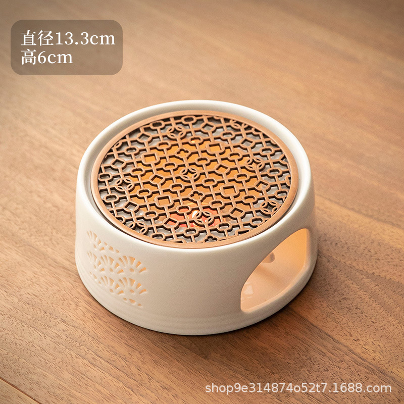 Чайная печь с подогревом, подставка для чайника, открытое пламя, стеклянный фруктовый чай, цветочный чайник, набор для здоровья