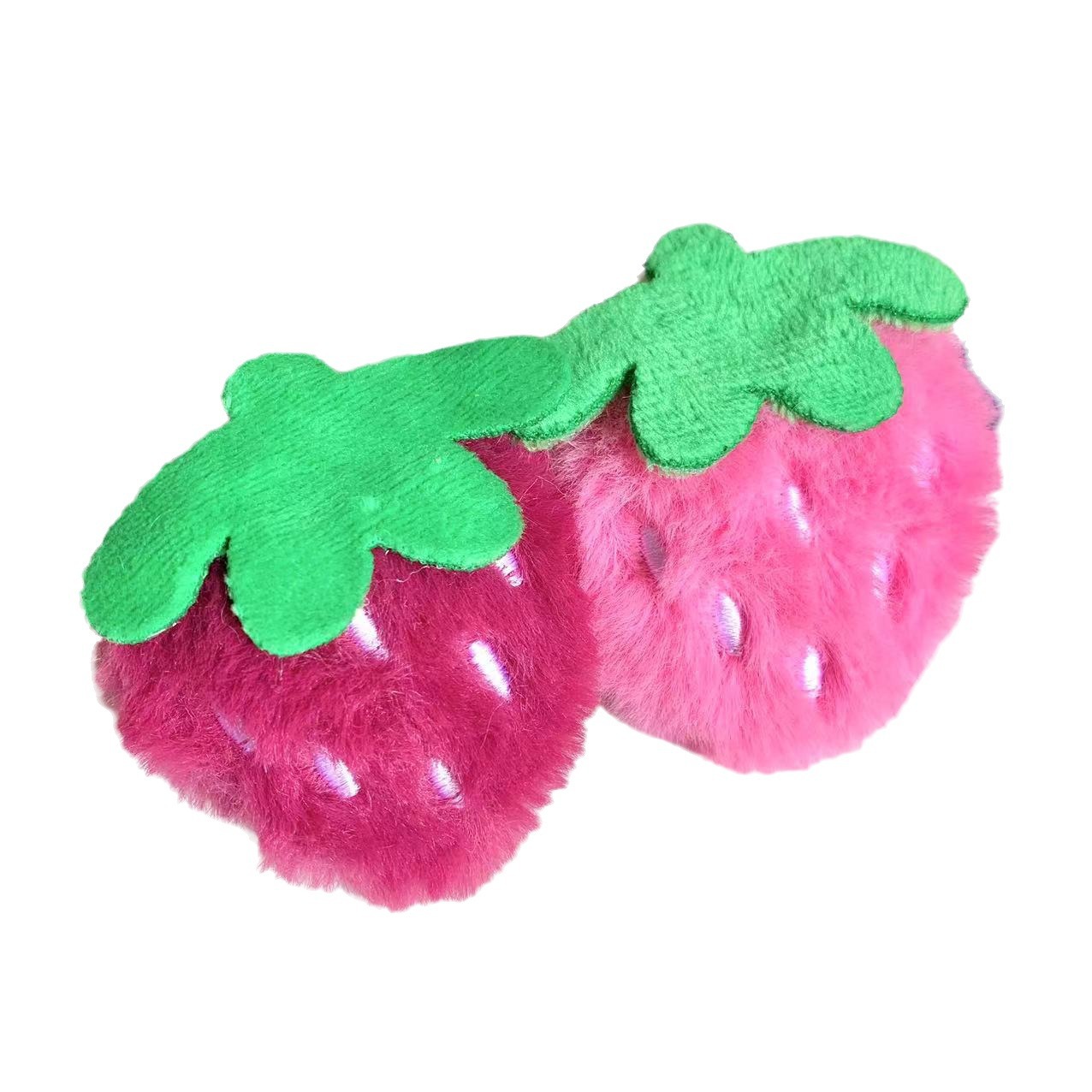 New plush cartoon strawberry bear brooch cute strawberry hair accessories diy accessories doll bag socks accessories