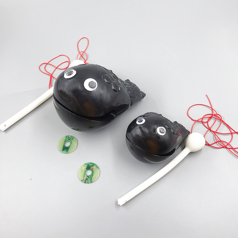 Little Red Riding Book Decompression Wooden Fish Knocking Instrument Office Meditation Decompression Small Things Cute Carry-on Strike Small Ornaments