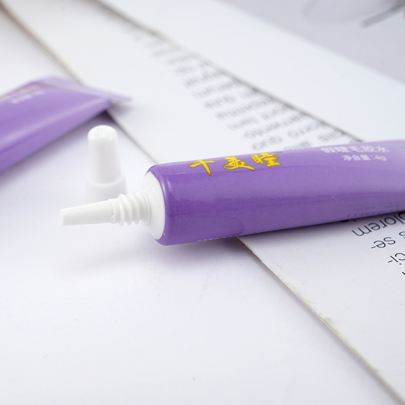 4g Chinese Version of False Eyelash Glue Is Traceless and Easy to Remove, Suitable for Double Eyelids, Natural White, Long-Lasting and Shaping