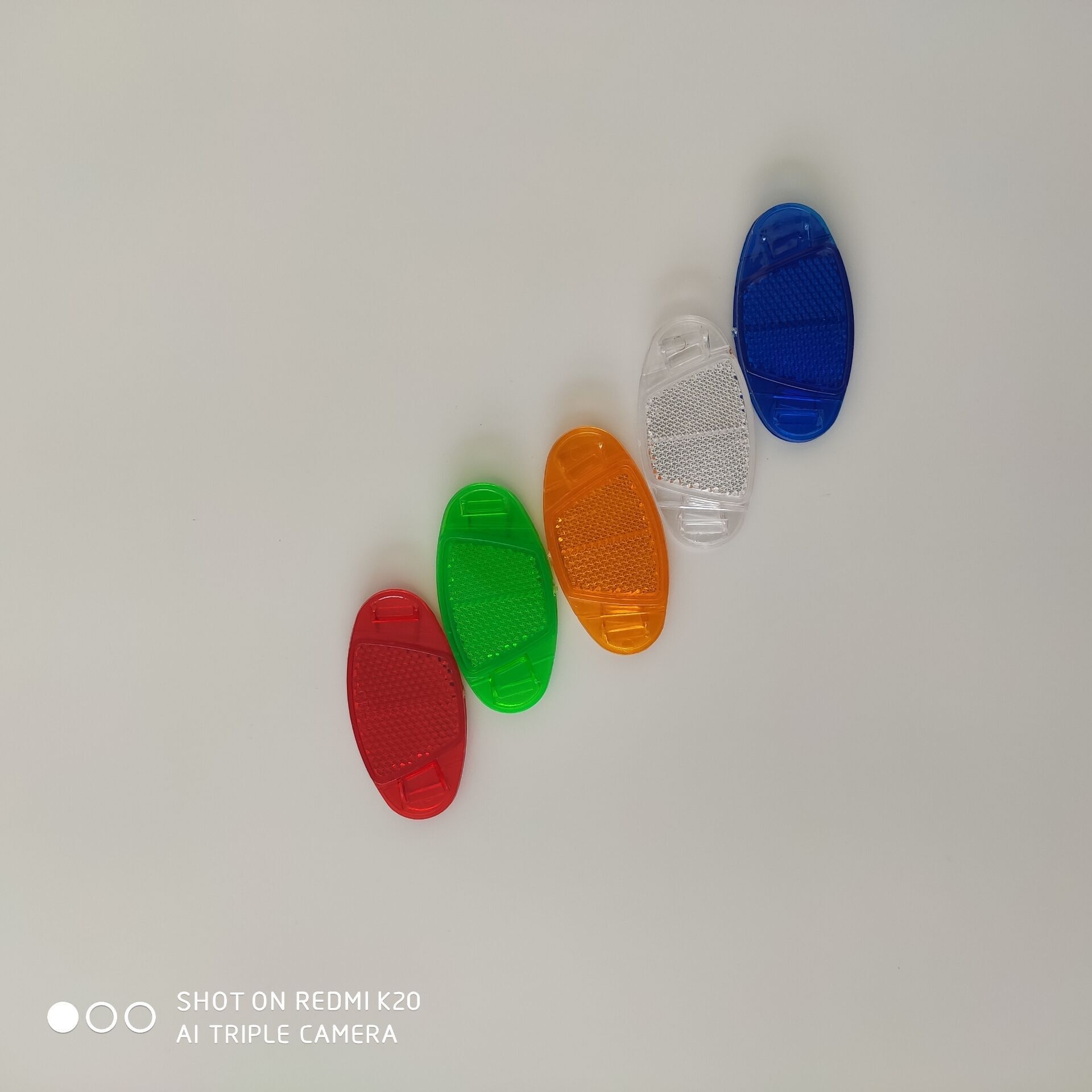 Factory direct Oval mountain bike bicycle children's car spoke warning reflector wheel set warning light