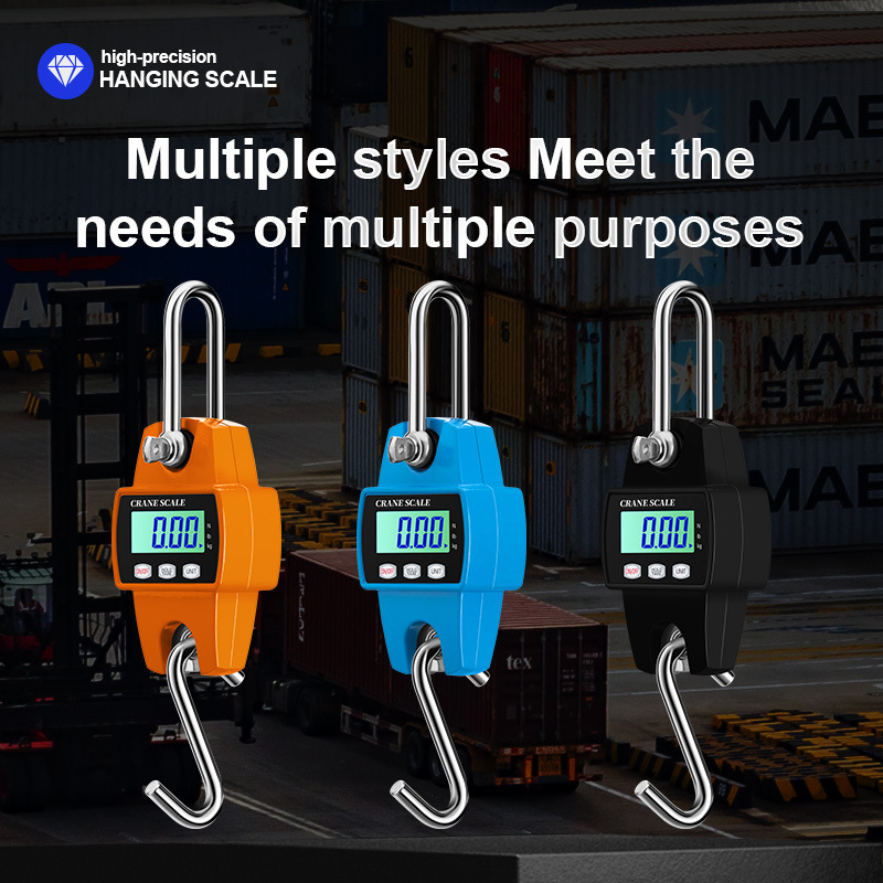 Electronic Crane Scale 300kg Manufacturer Wholesale Electronic Hook Scale Crane Scale Portable Mini Handheld Scale 500kg Crane Scale