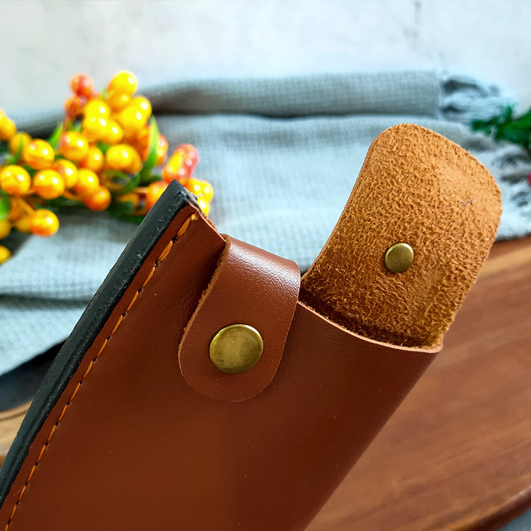Bone knife set small kitchen knife portable knife protective cover sheath leather knife sheath two-layer cowhide PU leather knife sheath knife cover