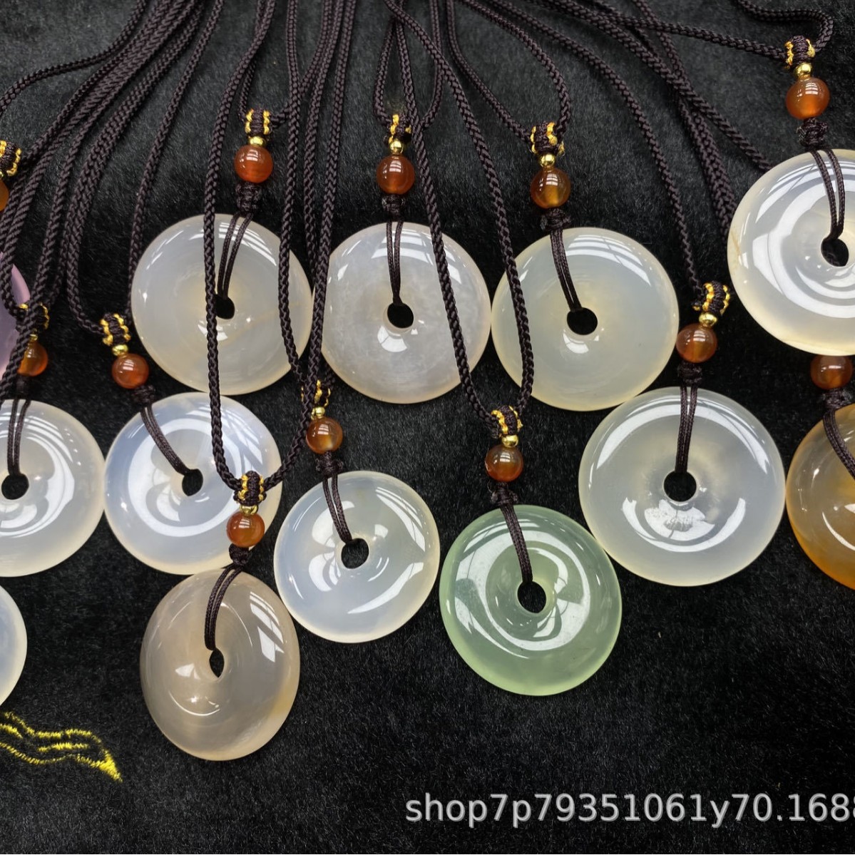 Оптовая продажа агатовая цепочка ожерелье кулон аксессуар украшение китайский стиль национальный стиль зеленый агат