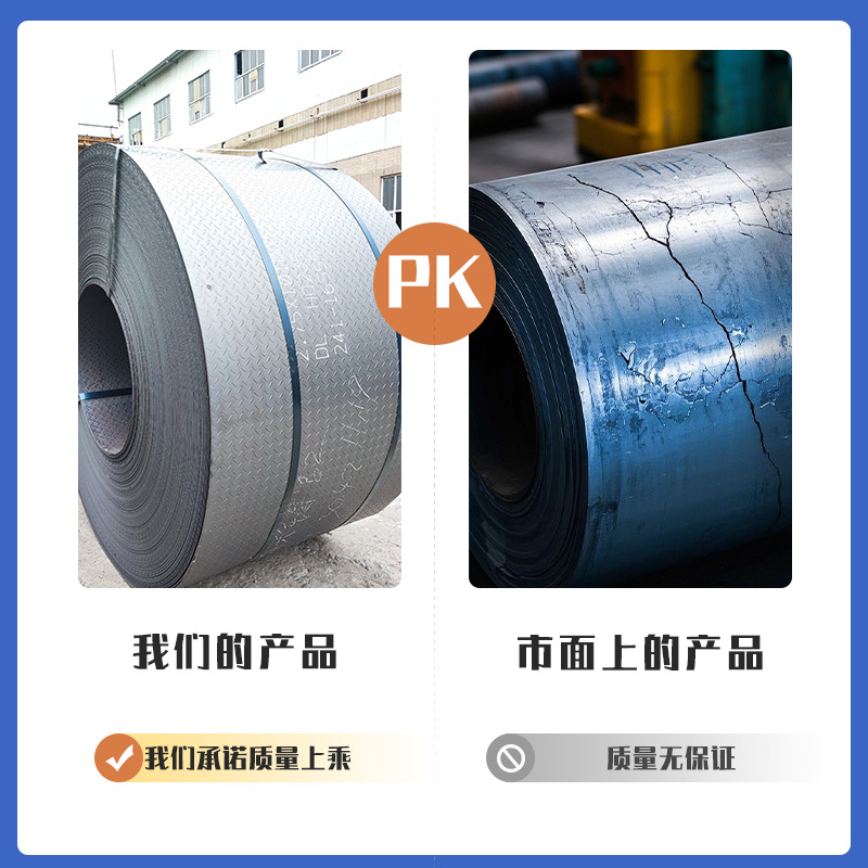 Patterned Coil Cutting Galvanized 4mm Thickened Hot-Dip Galvanized Anti-Slip Coil Round Manufacturer Sells Thickened Galvanized Sheet