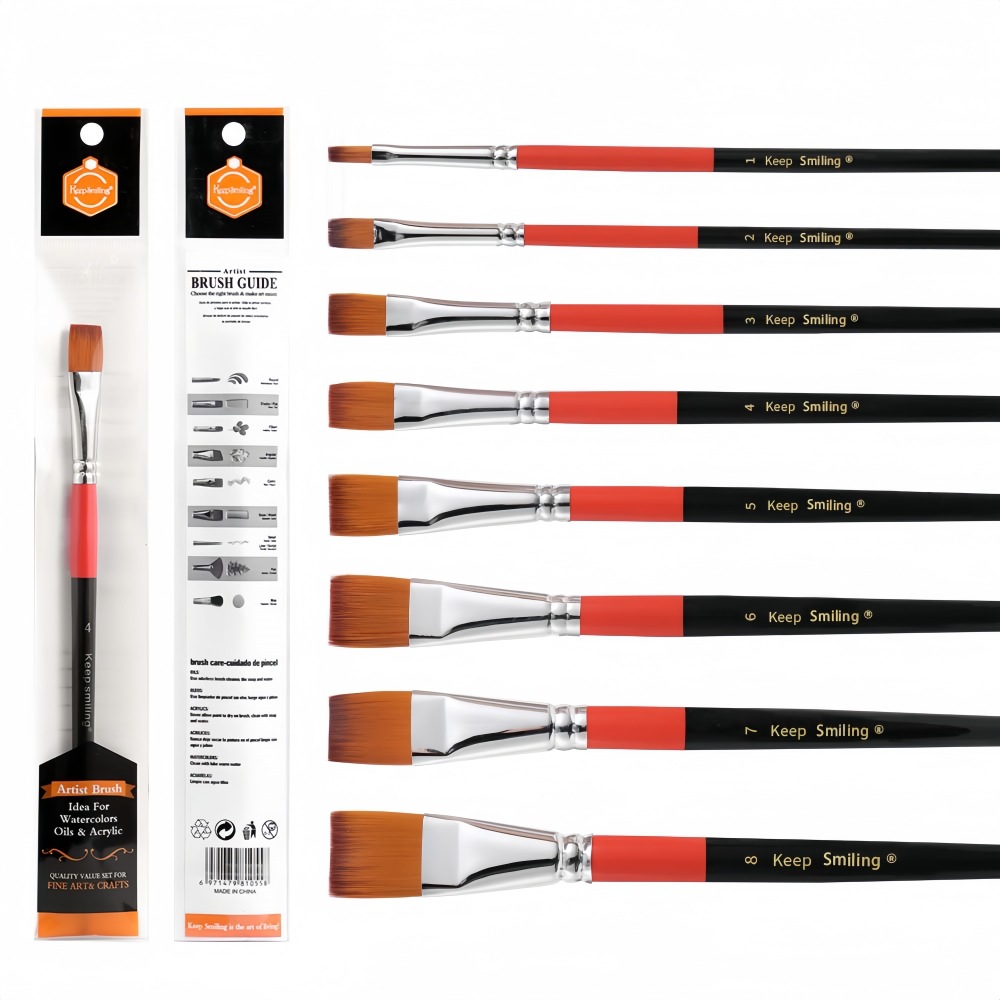 Children's Watercolor Painting Special Brush Wooden Separate Packaging Nylon Wool Digital Oil Brush Painting suit