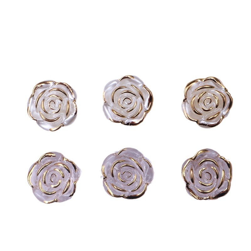 Phnom Penh Rose Camellia Baroque Accessories DIY Cream Glue Mobile Phone Case Hairpin Accessories Resin Small Accessories