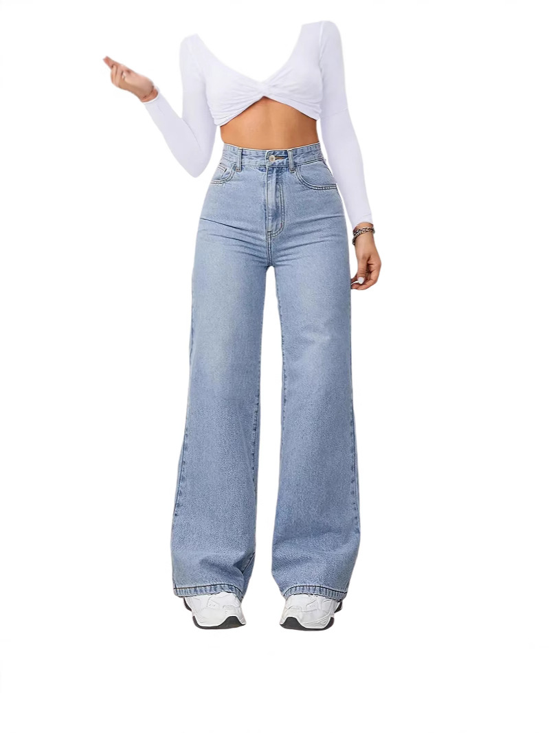 20245 jeans stretch women loose straight cross-border Europe and America Amazon AliExpress women in stock manufacturers