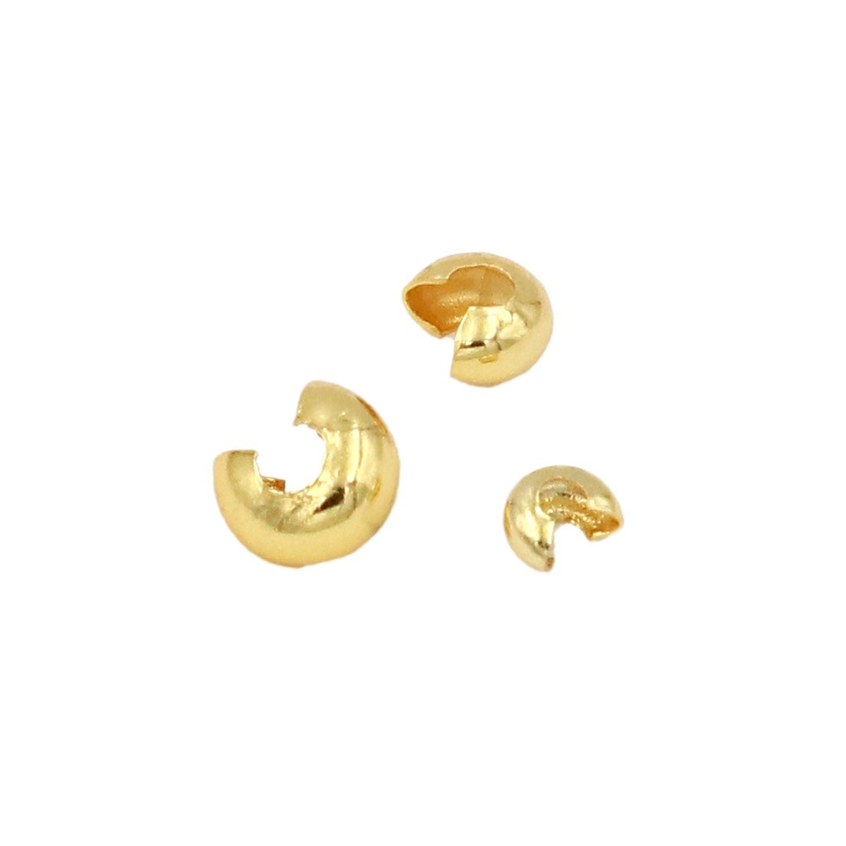 Bao 18K real gold electroplated copper c-type open bead positioning bead beaded crescent buckle positioning buckle accessories B94