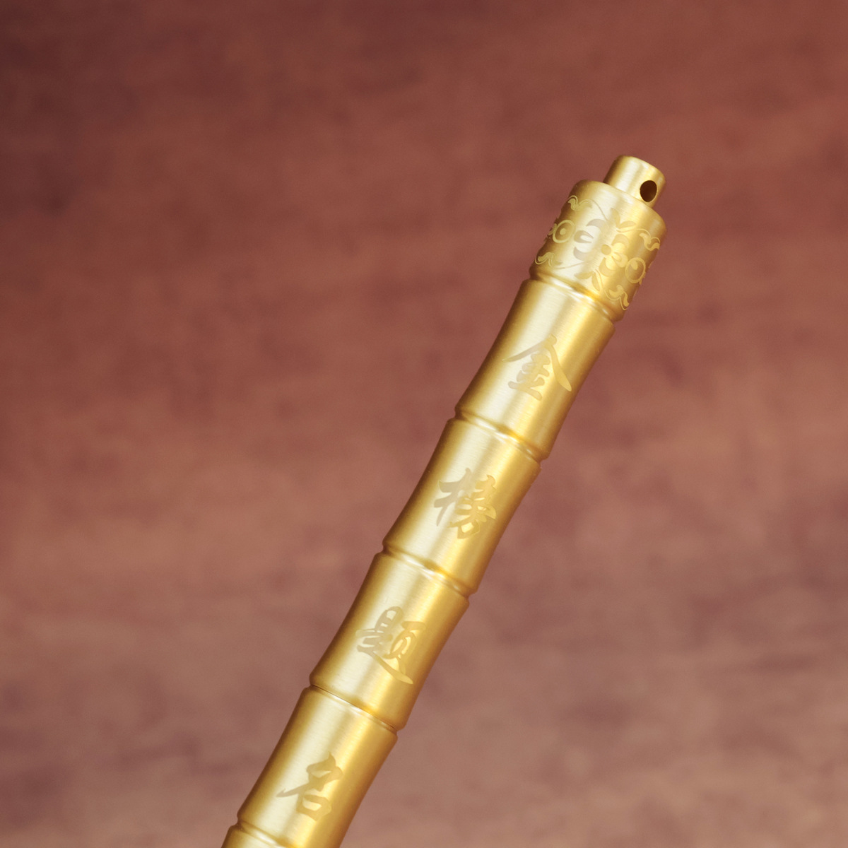 Brass Wenchang Pen, Gold List Title Pendant, Brass Pen Ornament, Gift for Students, Portable Handicraft