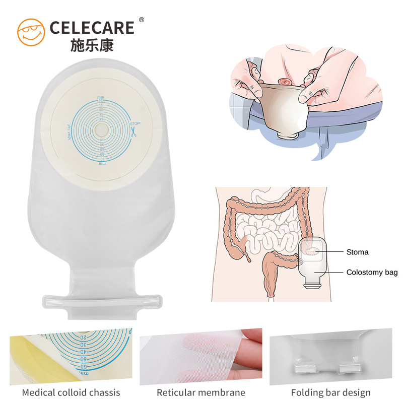 Export Amazon Xerokang A003 ostomy bag one-piece stool bag anorectal ostomy bag disposable open pocket