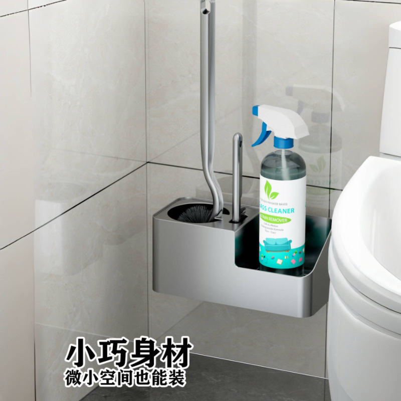 Long-Handled Toilet Brush Wall-Mounted Set Dormitory Toilet Brush Artifact Household Bathroom Brush Gap Brush Combination