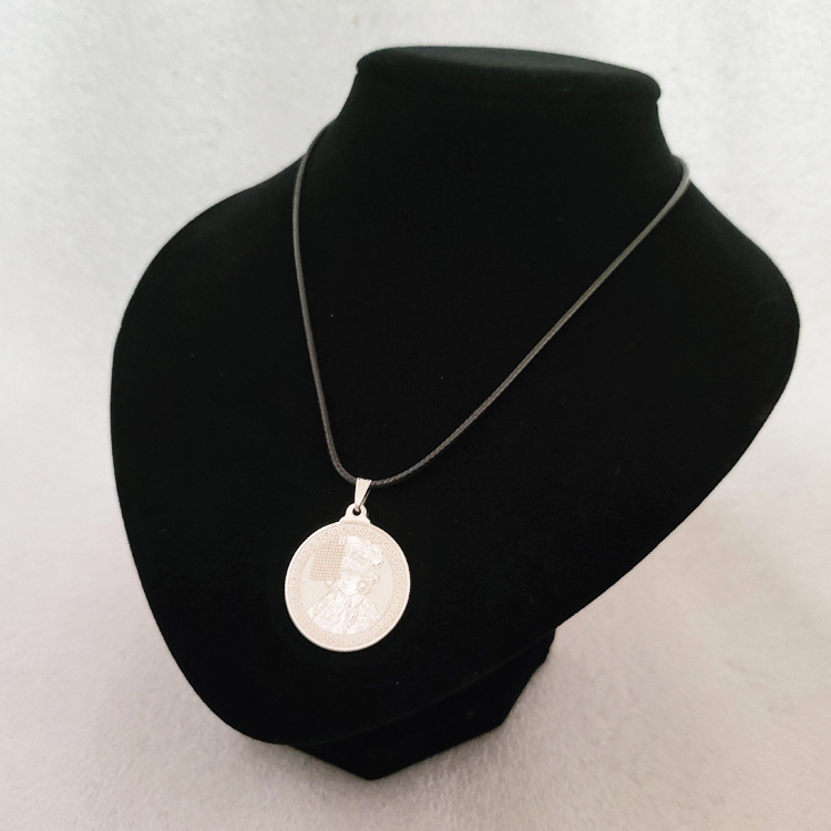 Source Factory Mazu Peace Amulet Gold Pendant Temple Talisman Travel Collectible Gift for Pilgrims