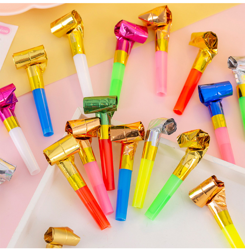 Creative children's prizes cute dragon whistle telescopic whistle blowing roll baby birthday party fun Horn