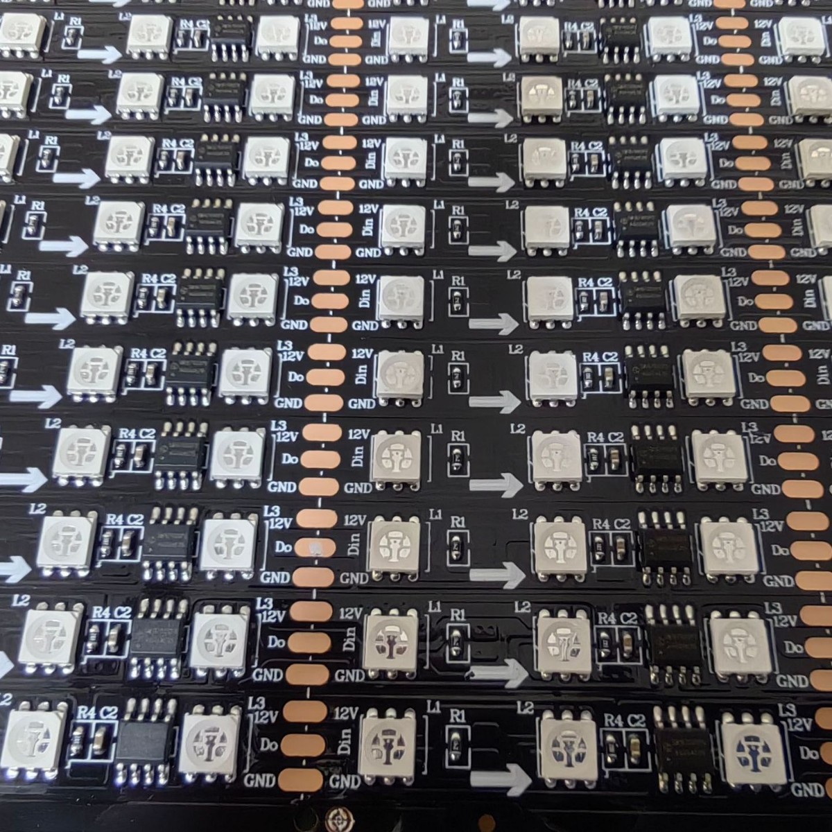 Led Patch Magic Light Strip with High-Power Copper Substrate, Intelligent Dual-Sided, High-Efficiency Remote Control, Energy-Saving