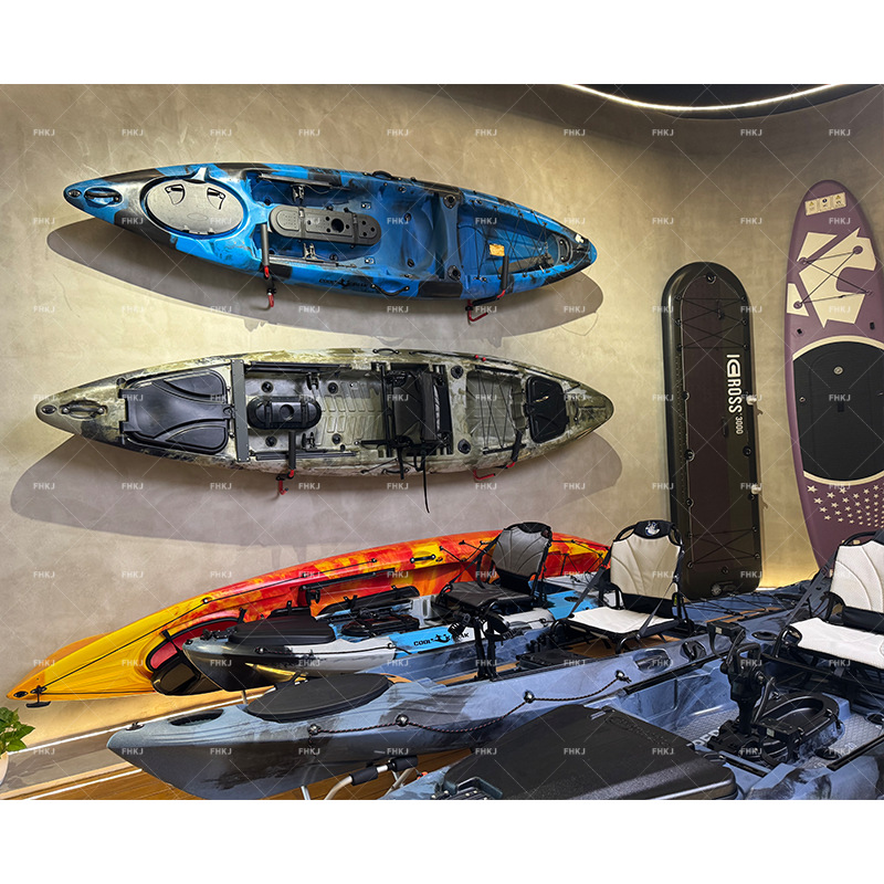 Rotomolded Canoe Single Platform Boat Double Plastic Hard Boat Three Person Leisure Fishing Boat