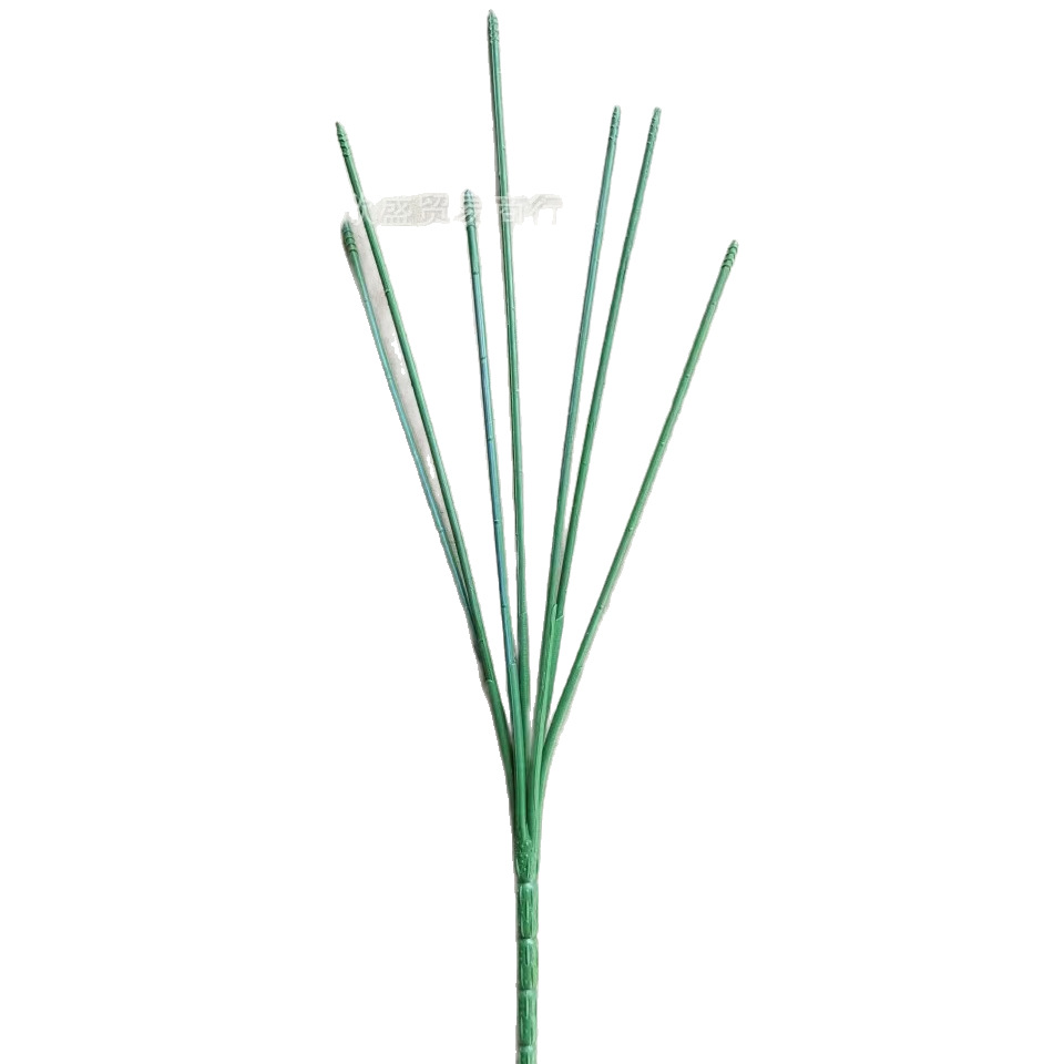 Factory Direct sales Guangdong flower branch 5 Head 7 head artificial flower pole artificial plastic Rose Branch peony flower pole