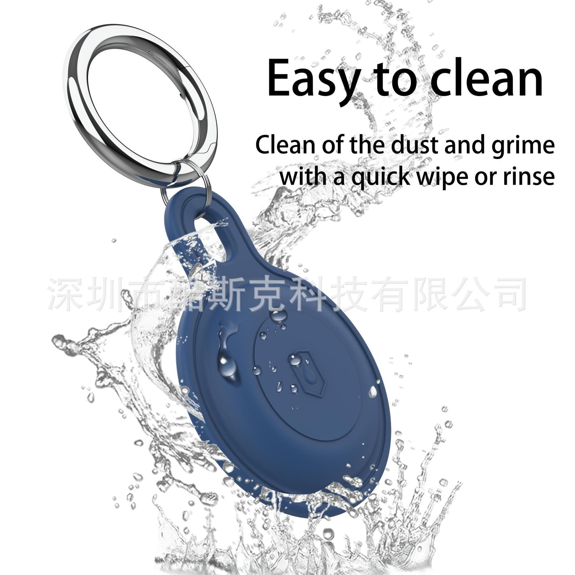 Suitable for AirTag Protective Case Apple Anti-lost Location Tracker Keychain Pet Silicone All-inclusive Protective Case