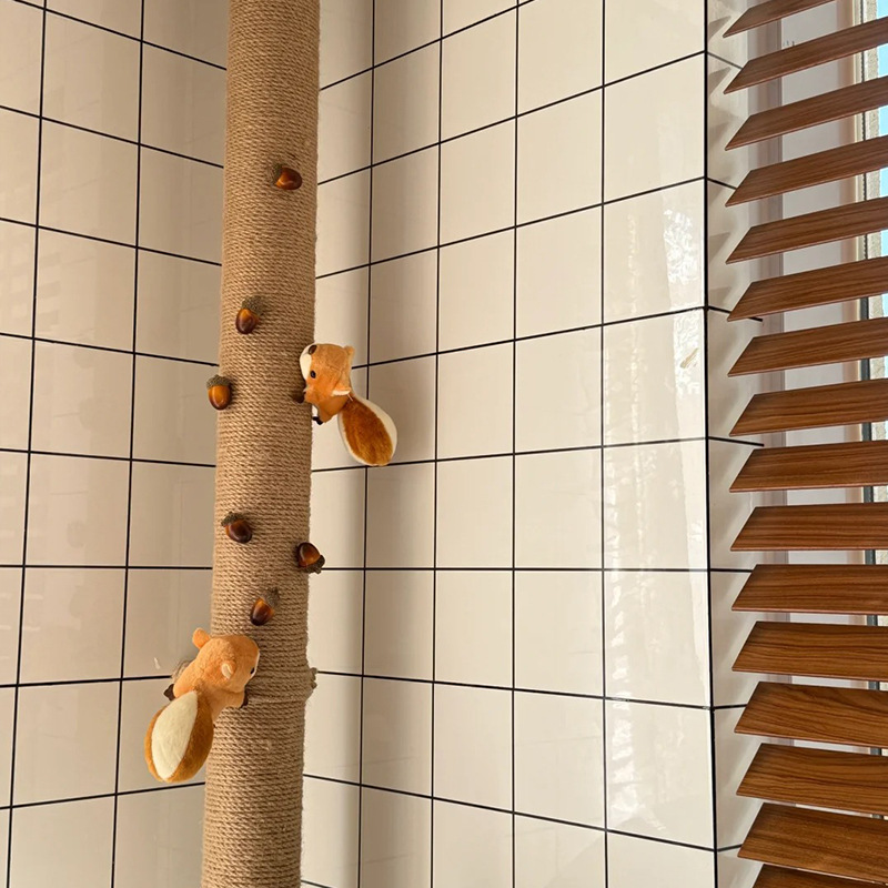 Creative Beautification of Kitchen to Block Natural Gas Pipes, DIY Sewer Pipes, Gas Pipes, Hemp Rope Balcony Decoration