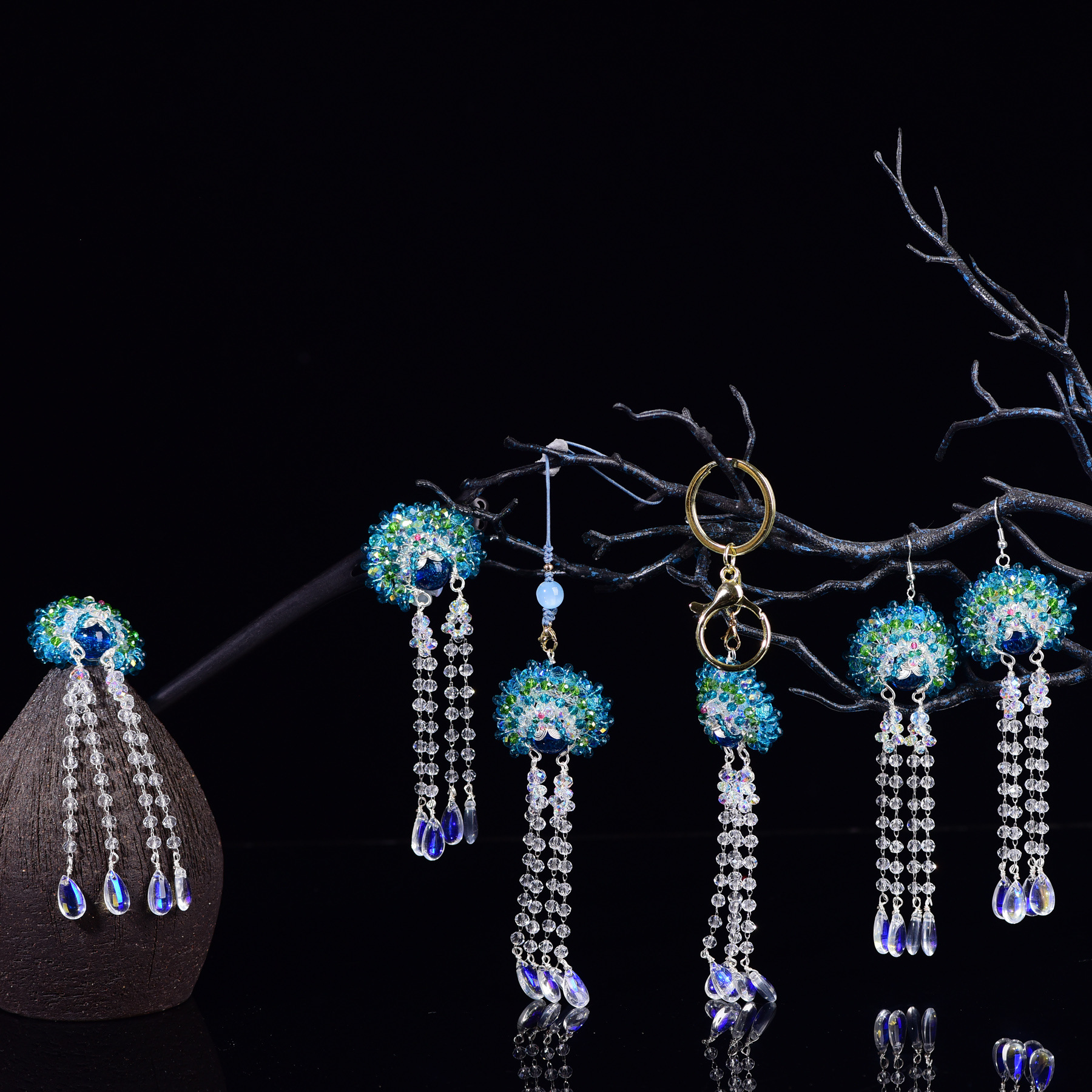 Оригинальные мечи Ма Дань бутик феникса длинный кисть супер бессмертный национальный стиль китайский ветер подвеска ожерелье аксессуары