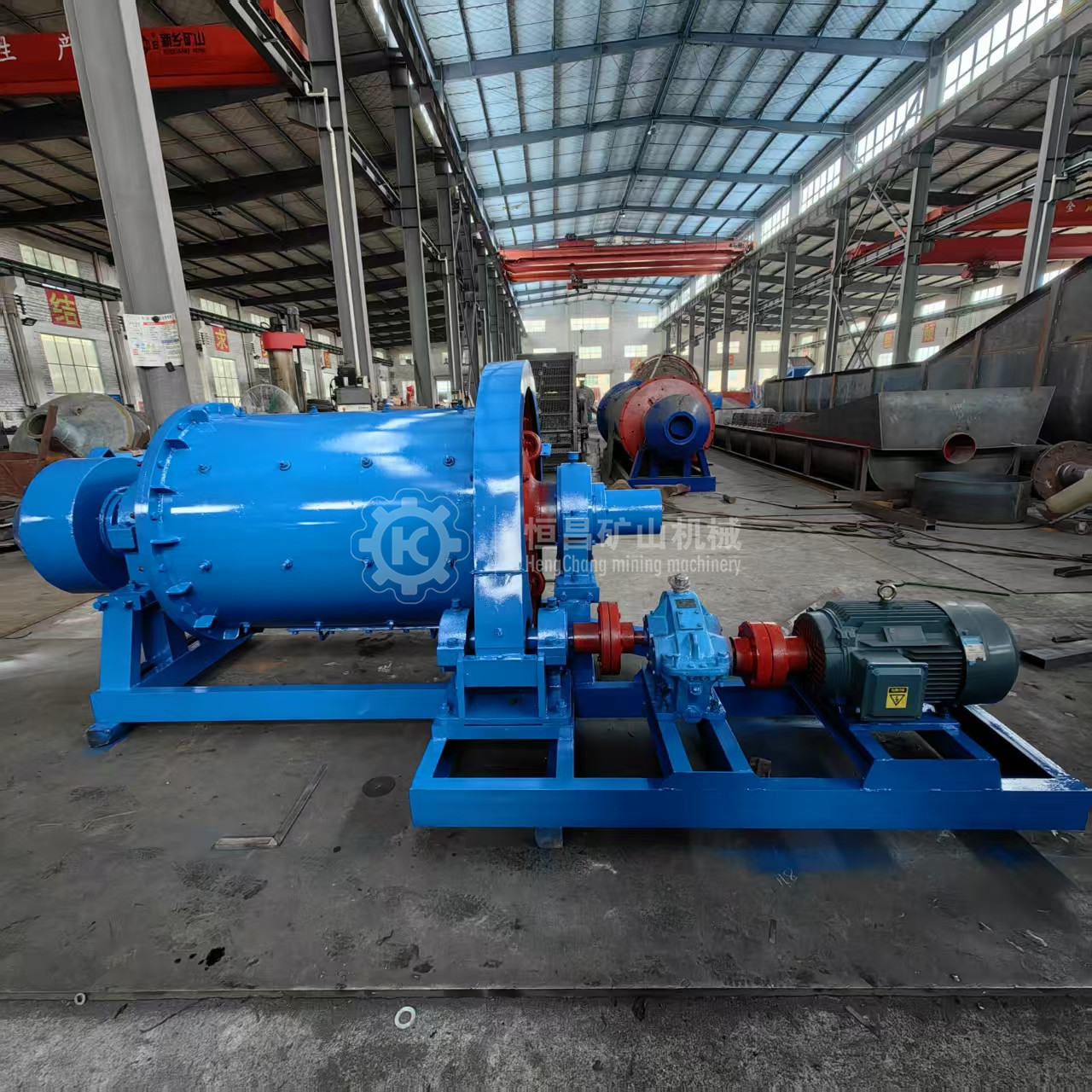 ‌ Jiangxi Hengchang 900 Type Wet Overflow Ball Mill Special 1 Ton/H High Manganese Steel Lining for Rock Gold Mine ‌