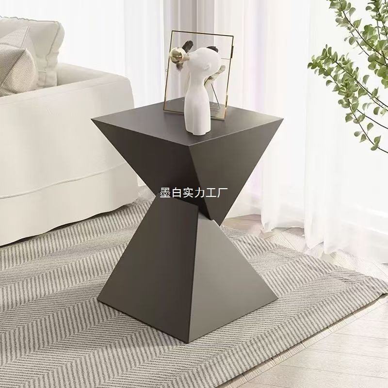 Creative Small Table for Living Room, Cream Sofa Corner Table for Bedroom, Light Coffee Table, Flower Stand, Modern Simple Bedside Table