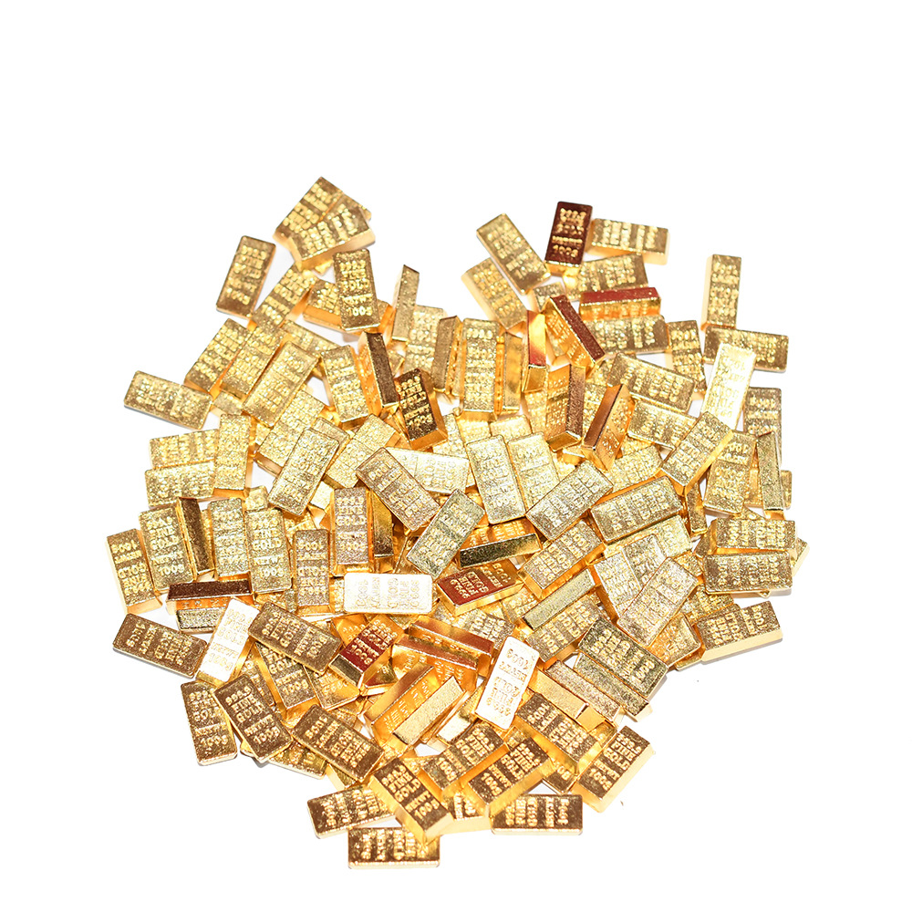 Creative Bric Alloy Ornaments Mini Thickened Small Gold Bits Lucking Gold Balls Opening and Moving Wedding Gifts Home Decoration